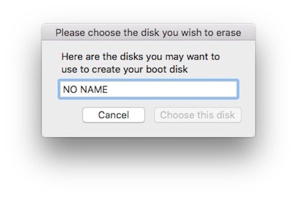 Macos el capitan boot disk