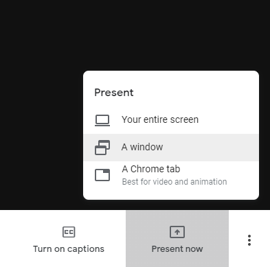 How to share your screen in Google Meet