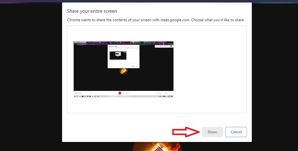 How to share your screen in Google Meet