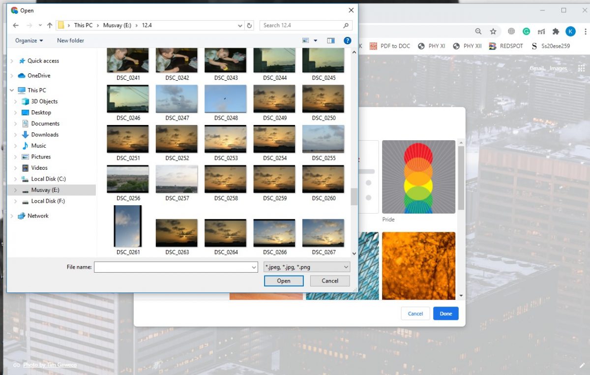 how to google chrome backgrounds for homepage